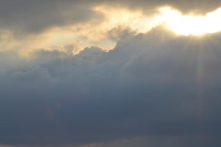 云彩, 天气, 太阳, 闪耀, cloudscape