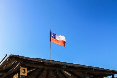 智利国旗, 智利, 天空, 蓝蓝的天空, 烧烤