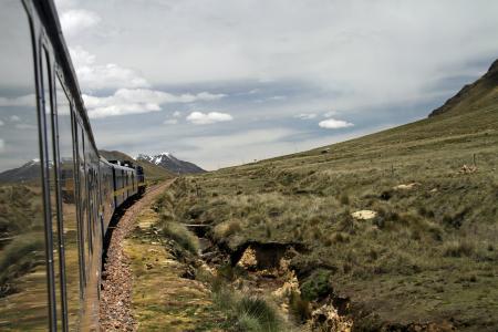 火车, 资源管理器, 安第斯山脉, 秘鲁, 高原, 旅行, 南