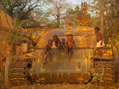 儿童, 战争, 坦克, 非洲