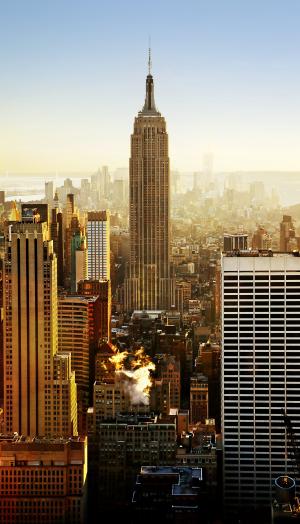 帝国大厦, 纽约城, 摩天大楼, 城市景观, 城市, 建筑, 市中心
