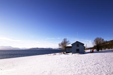 冰岛, 雪, 风景, 冬天, 房子, 山, 自然