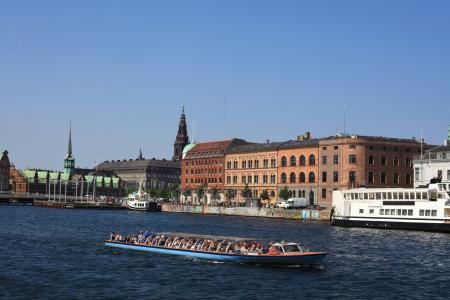 丹麦, 哥本哈根, 小船, 端口, 通道, 颜色, 多彩
