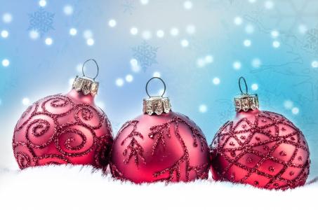 装饰, 红色, 圣诞节的时候, 圣诞摆设, 圣诞贺卡, 白色, 火花