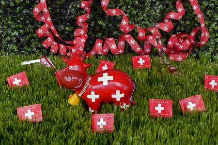国庆节, 瑞士, 庆祝, 纪念品, 国旗, 瑞士国旗, sac 直径