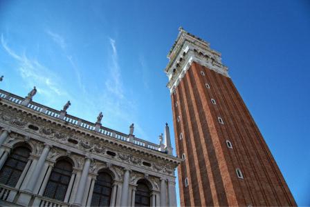 威尼斯, 钟楼, 马可 ·, 标记, 圣, 塔, 具有里程碑意义