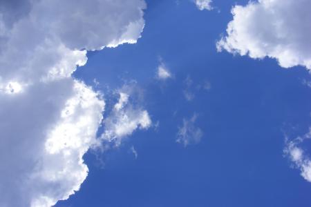 天空, 蓝色, 云彩, 很好, 夏季, 多云的天空, 多云的天空