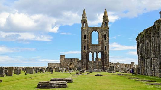 苏格兰, 圣安德鲁斯, 大教堂, 证明, 废墟, 坟墓, 历史