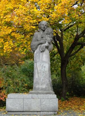 grazyna bacewicz, 纪念碑, 雕像, 比得哥什, 波兰, 音乐家, 小提琴家