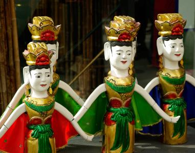 越南, 舞者, 芭蕾舞团, 小雕像, 传统, 本地, 区域