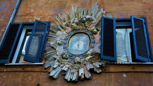 罗马, 窗口, 意大利, 百叶窗