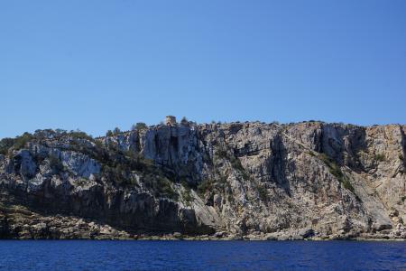 伊维萨岛, 岩石, 海, 水