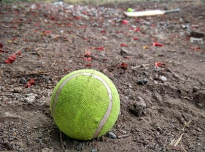 球, 网球, 体育, 蝙蝠, 地面