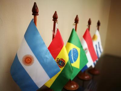 国家, 旗帜, 阿根廷, 玻利维亚, 巴西, 巴拉圭, 乌拉圭