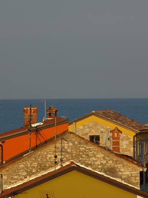 屋顶, 海, 天空, 地中海, 房子, 户外
