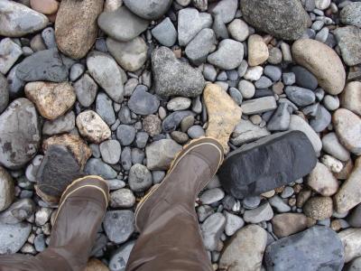 惠灵顿靴子, 靴子, 捕鱼, 橡胶靴, 河, 自然, 阿拉斯加