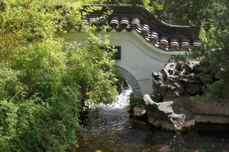 中国桥, 巴赫, 自然, 水, 流量, 公园, 世界花园