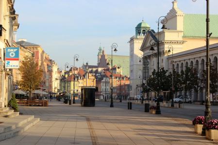 城市, 华沙, 小镇, 波兰, 欧洲, 建筑, 建设