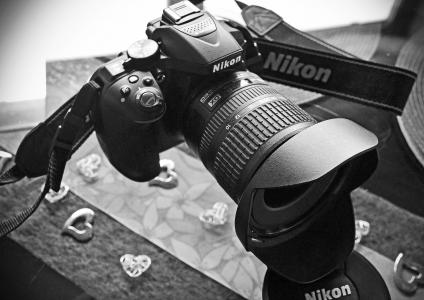 尼康, d5300, 单反相机, 单反相机, 数字, 相机-摄影器材, 黑色和白色