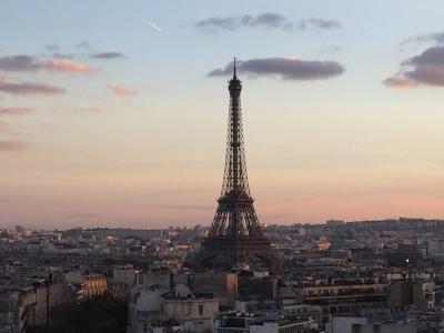 法国, 巴黎, 建筑, 具有里程碑意义, 著名, 纪念碑, 黄昏