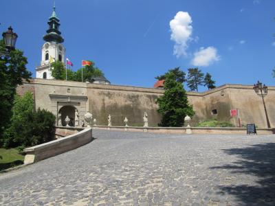 nitrify, 斯洛伐克, 教会, 城市, 墙上, 门