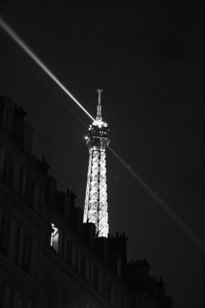 埃菲尔铁塔, 巴黎, 法国, 塔, 建筑, 黑色和白色, 著名的地方