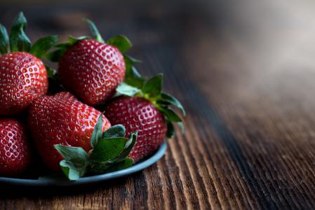 草莓, 红色, 成熟, 甜, 多汁, 弗里施, 天然产物