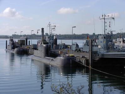 潜艇, 206, s194 u15, s195 u16, ubootgeschwader, eckernförde, 港口