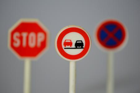 交通标志, 停止, 路标, 超车, 红色, 标志, 符号
