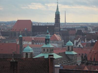 纽伦堡, 前景, 屋顶, 城市景观, 旧城, 家园, 城市