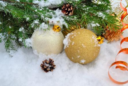 背景, 球, 圣诞节, 感冒, 12 月, 装饰, 装饰