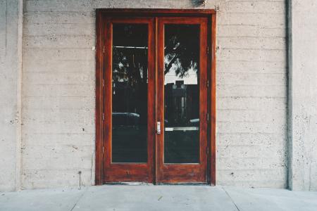 门, 入口, 玻璃, 木材, 首页, 建设, 建筑