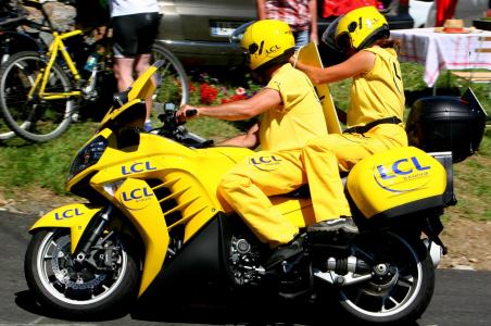 摩托车, 黄色, 摩托车, 自行车, 运输, 电机, 骑