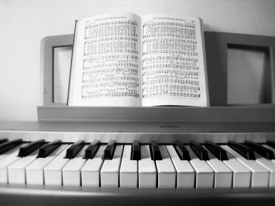 钢琴, 键盘, 赞美诗, 首歌, 钥匙, 音乐, 备注