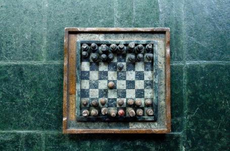 象棋, 游戏, 玩, 战略, 年份, 老