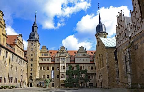 merseburg, 萨克森-安哈尔特, 德国, 城堡, 旧城, 感兴趣的地方, 城堡庭院