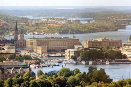 皇家宫殿, 瑞典, 斯德哥尔摩, 航空照片, 欧洲, 城市景观, 河