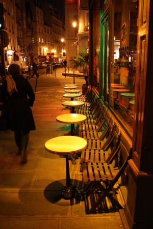巴黎, 餐桌, 小酒馆, 表, 晚餐, 浪漫