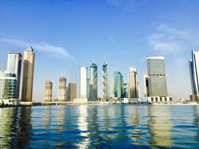 迪拜, 运河, 阿拉伯联合酋长国, 摩天大楼, 阿拉伯联合酋长国, 建筑, 城市景观