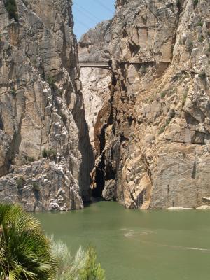 马拉加 guevas, 水, 岩石, 夏季, 西班牙
