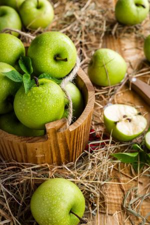 苹果, 苹果, 水果, 表, 夏季, 收获, 成熟