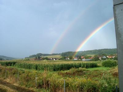 彩虹, 自然, 天空, 农业, 农村现场, 农场