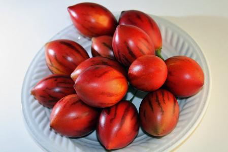 树蕃茄果子, 水果, 红色, 成熟, 椭圆形, 尖尖, 生产