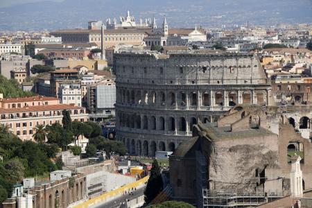 古罗马圆形竞技场, 罗马, 意大利, 从历史上看, 古代, 建设, 纵栏式