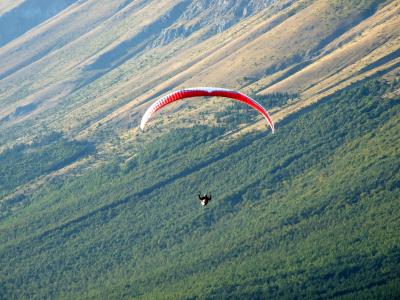 降落伞, 滑翔伞, 极限运动, 体育, 风, 山, 引导风筝航行