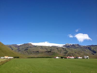 火山, 冰岛, 雪, 景观, 山, 自然, 草甸