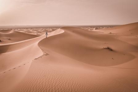 荒芜, 沙漠, 沙丘, 热, 景观, 自然, 沙子