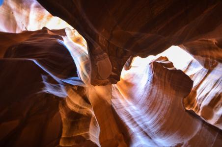 砂石, 插槽峡谷, 羚羊峡谷, 美国, 美国, 亚利桑那州, 纳瓦霍语