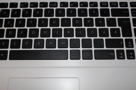 键盘, 笔记本电脑, 钥匙, datailaufnahme, 电脑键盘, 笔记本, 白色