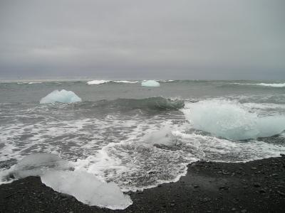 冰川, 海, 冰山, 冰, 感冒, 北极, jögurssalon